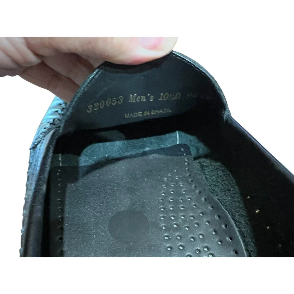 Giorgio Brutini Le Glove Men's Black Leather Loafers  Size 10.5  Office Church
